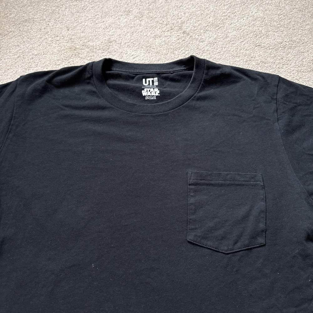 Uniqlo UT Star Wars Darth Vader Chain Stitched Black T-Shirt Size L - Picture 5 of 7